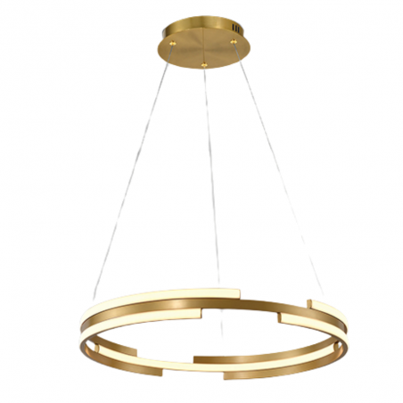 Lámpara de techo colgante Ciclos Oro LED 52w 3000k