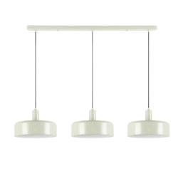 Lámpara de techo colgante  Alessia 3xE27 acabado gris perla