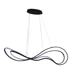 Lámpara de techo colgante Danza LED 75w 3000k acabado negro