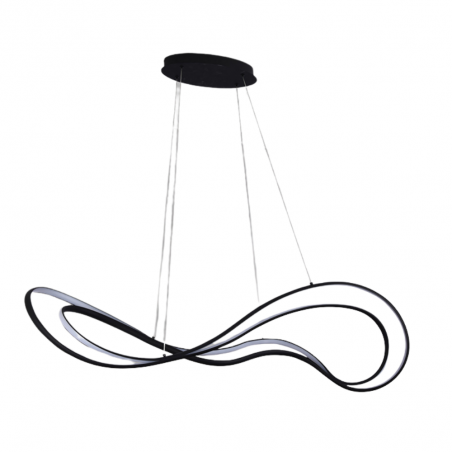 Lámpara de techo colgante Danza LED 75w 3000k acabado negro