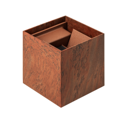 Aplique de pared Cubix LED 6w 4000k integrado acabado oxidado