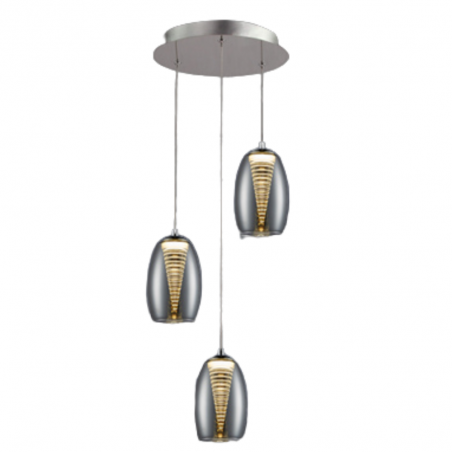 Lámpara de techo colgante Nebula LED 3x5w 3000k