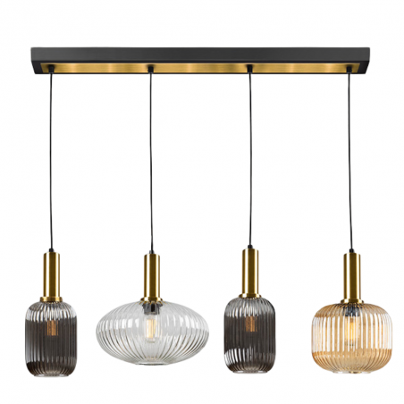 Lámpara de techo colgante Norma Lineal 4xE27