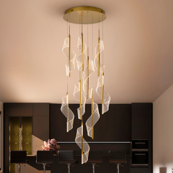 Lámpara de techo colgante Velas 9L LED 78w 3000k