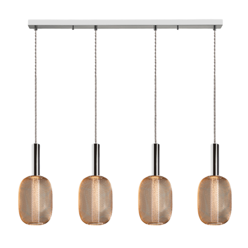 Lámpara de techo colgante Micrón 4L LED 20w 3000k