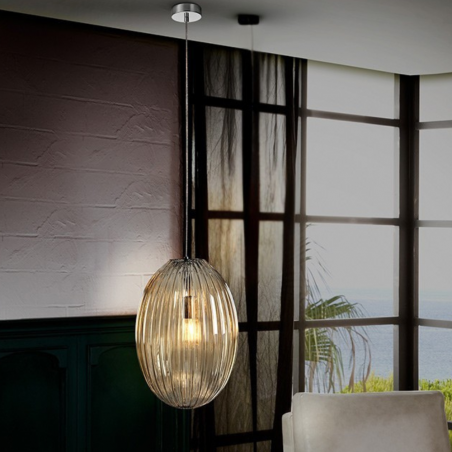 Lámpara de techo colgante Ovila 1xE27 LED 8w 2700k