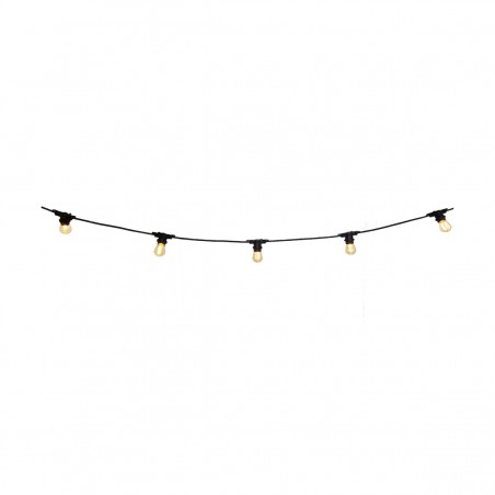 Guirnalda de exterior 5.7m 10xE27 sin bombillas