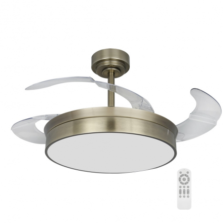 Ventilador de techo Tornado cuero LED 72w 3CCT