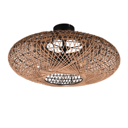 Plafón de techo Hedda 2xE27 acabado natural