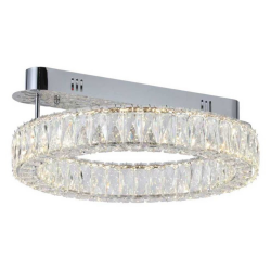 Plafón de techo Vivi LED 121w 3CCT acabado cromo estilo moderno  50cm Ø