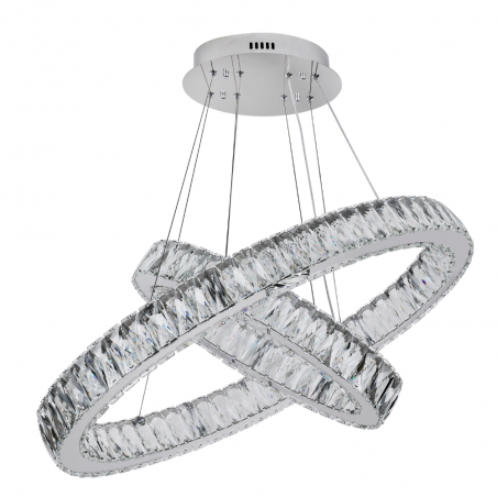 Lámpara de techo  colgante Hallstatt LED 70w 3CCT acabado cromo estilo moderno