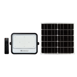Proyector Solar LED 400w 7500-8000k acabado negro + mando a distancia IP65