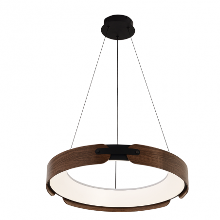 Lámpara de techo colgante GANTE LED 60w 3CCT acabado café estilo moderno 57cm Ø