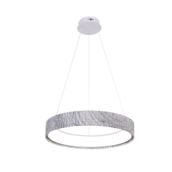 Lámpara de techo colgante Deneb LED 50w 3CCT acabado blanco estilo moderno + APP + mando a distancia 50cm Ø