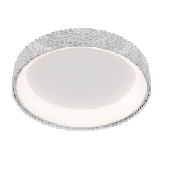 Plafón de techo Deneb LED 50w 3CCT acabado blanco estilo moderno + APP + mando a distancia 50cm Ø