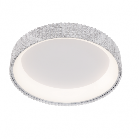 Plafón de techo Deneb LED 50w 3CCT acabado blanco estilo moderno + APP + mando a distancia 50cm Ø