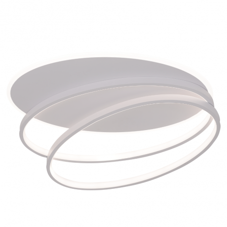 Plafón de techo 3D LED 60w 3CCT acabado blanco estilo moderno + APP +mando a distancia