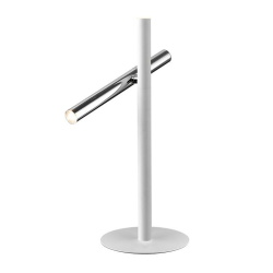 Lámpara de sobremesa Varas LED 10w 3000k acabado blanco / oro estilo moderno 30cm Ø