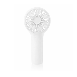 Ventilador de mano recargable Travel acabado blanco 3 velocidades