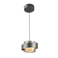 Lámpara de techo colgante Bamberg LED 8w 3000k acabado gris estilo moderno 20cm Ø