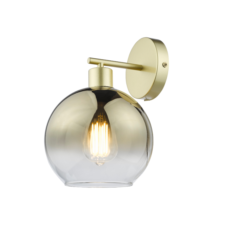 Aplique de pared Cochem 1xE27 acabado oro estilo moderno
