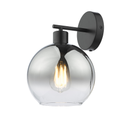 Aplique de pared Cochem 1xE27 acabado negro estilo moderno