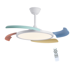 Ventilador de techo Key LED 43w 3CCT integrado acabado colores estilo moderno motor DC 106cm Ø