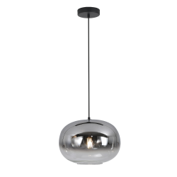 Lámpara de techo colgante Laxe I 1xE27 acabado negro estilo moderno 30cm Ø