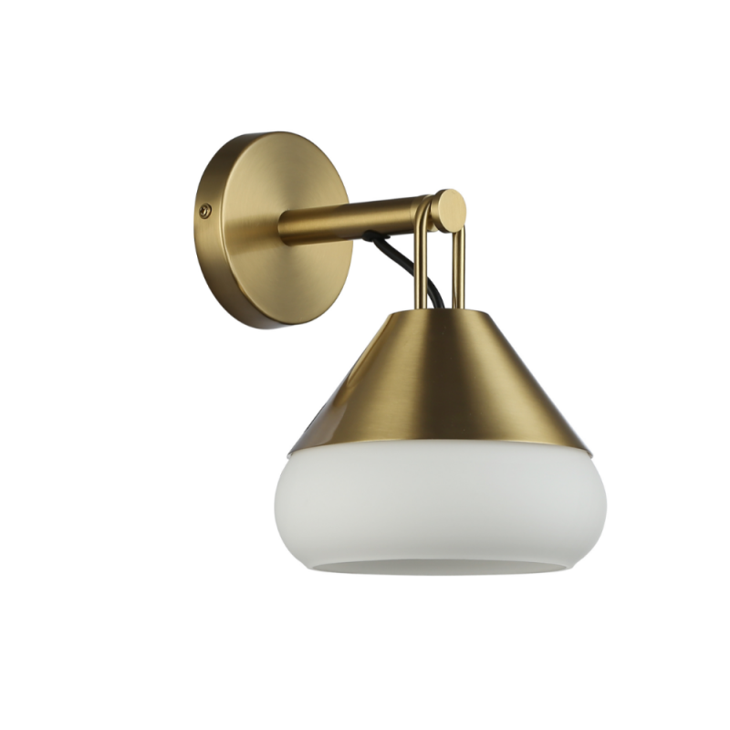 Aplique de pared Bermeo 1xE27 acabado dorado